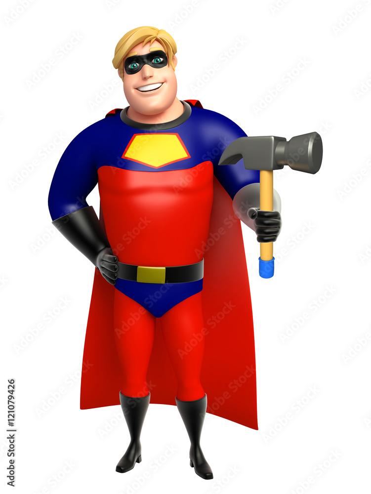 Superhero with Hammer Superhero with Hammer