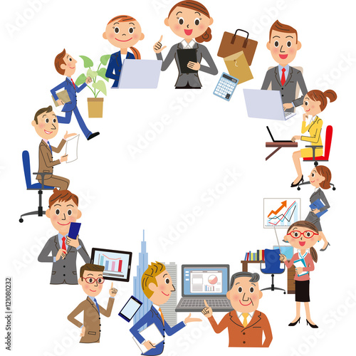 Wallpaper Mural 会社員集合 Torontodigital.ca