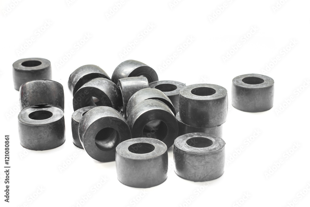 Rubber bush Industrial use. on white background. Rubber bush Industrial use. on white background.