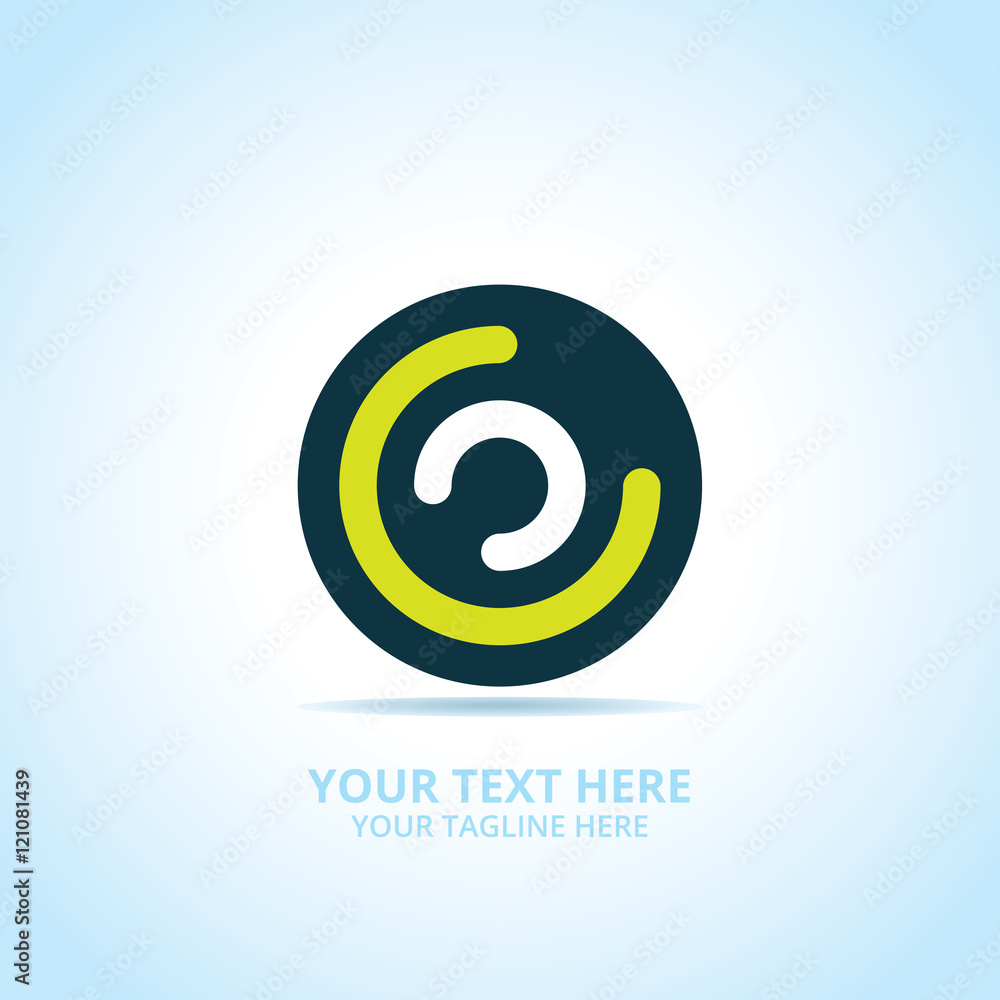 Abstract technology logo, design concept, emblem, icon, flat logotype element for template.