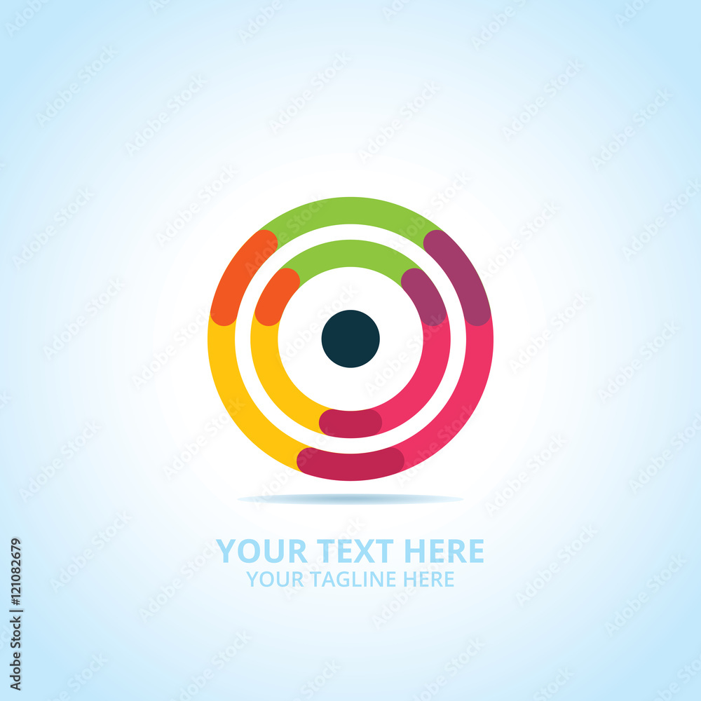 Abstract signal logo, design concept, emblem, icon, flat logotype element for template. Abstract signal logo, design concept, emblem, icon, flat logotype element for template.