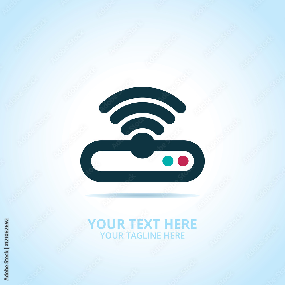 Abstract signal logo, design concept, emblem, icon, flat logotype element for template. Abstract signal logo, design concept, emblem, icon, flat logotype element for template.