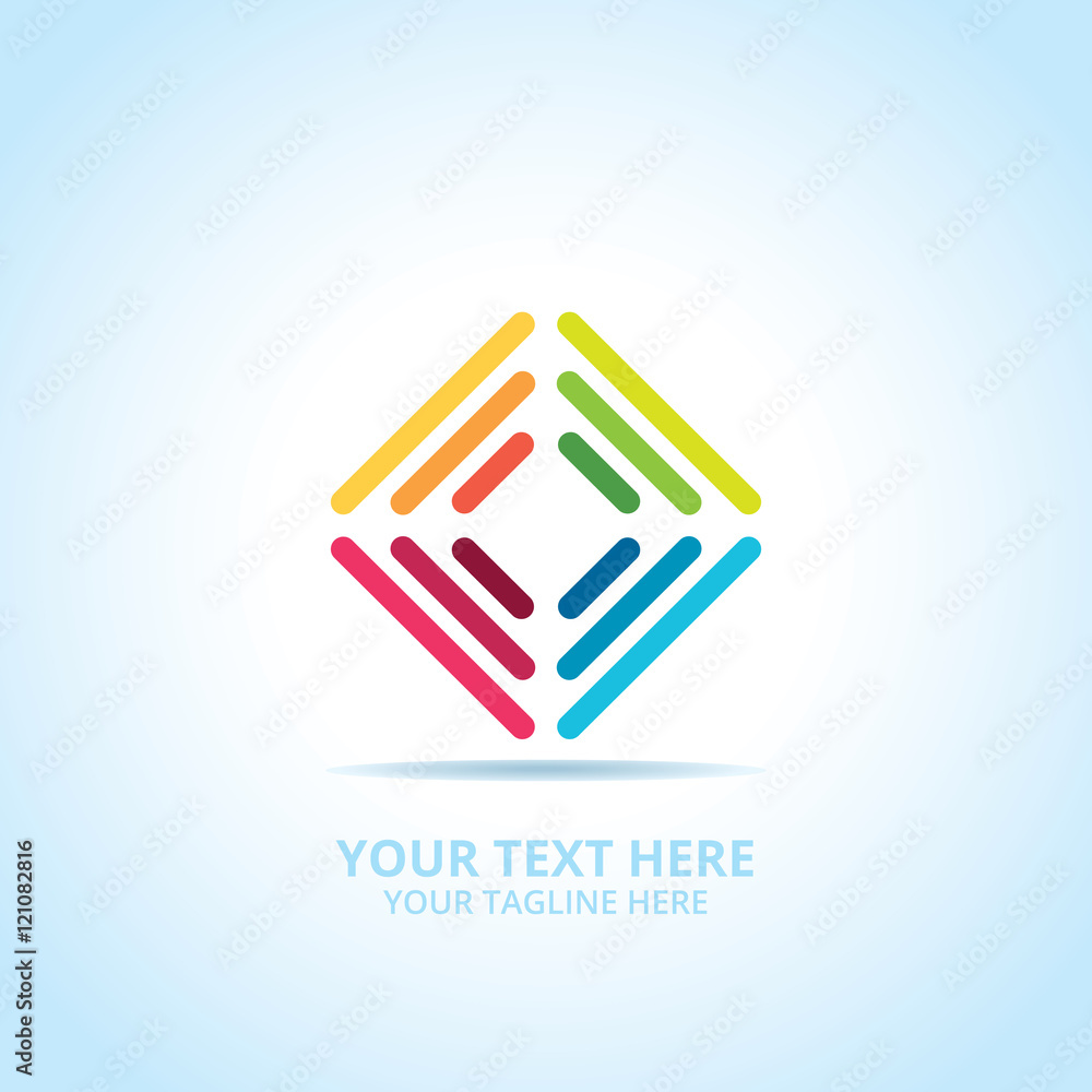 Abstract signal logo, design concept, emblem, icon, flat logotype element for template. Abstract signal logo, design concept, emblem, icon, flat logotype element for template.