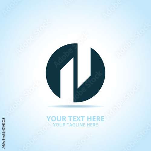 Wallpaper Mural Abstract power logo, design concept, emblem, icon, flat logotype element for template. Torontodigital.ca