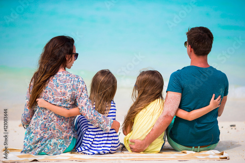 Young beautiful family on vacation © travnikovstudio