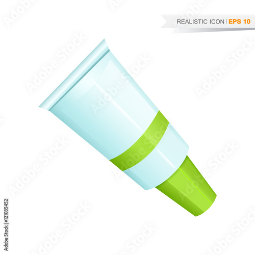 green paint tube icon