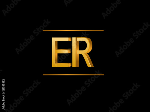 ER Initial Logo for your startup venture