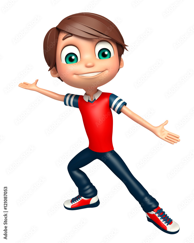 Kid boy with Funny pose Kid boy with Funny pose