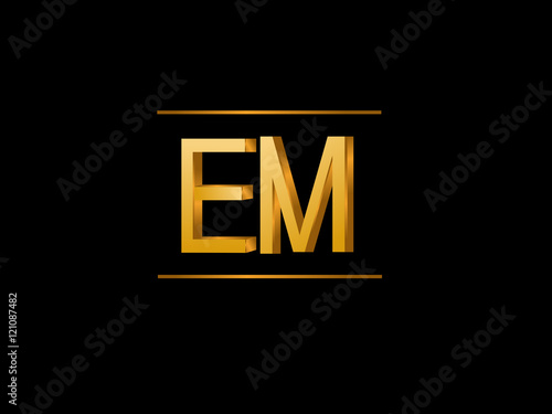 EM Initial Logo for your startup venture