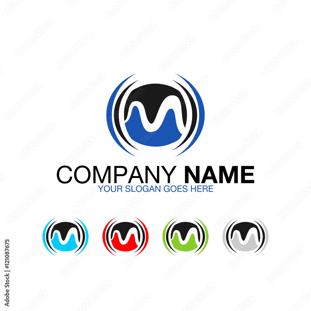 Obraz premium Mobile Sound Wave Logo Vector Image Icon Corporate Company 