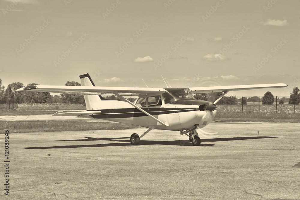 Obraz premium Light private plane