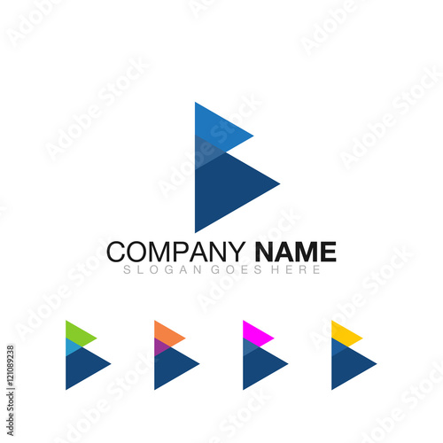 Free Download Simple Modern B Letter Logo Vector Image Icon Corporate Company  - GFXLoad