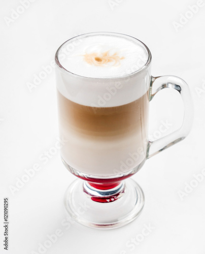 latte with syrup