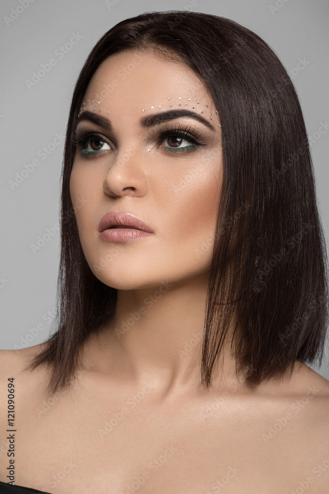 A portrait of beautiful brunette woman A portrait of beautiful brunette woman