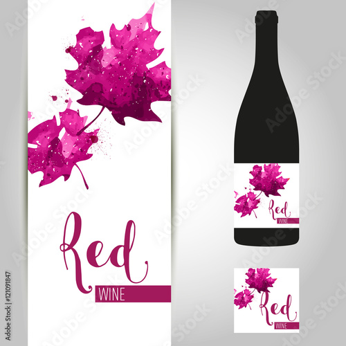 Packaging Vino, confezione, etichetta