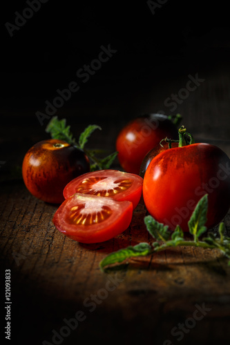 Fresh red delicious tomatoes