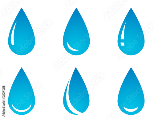 water droplet set