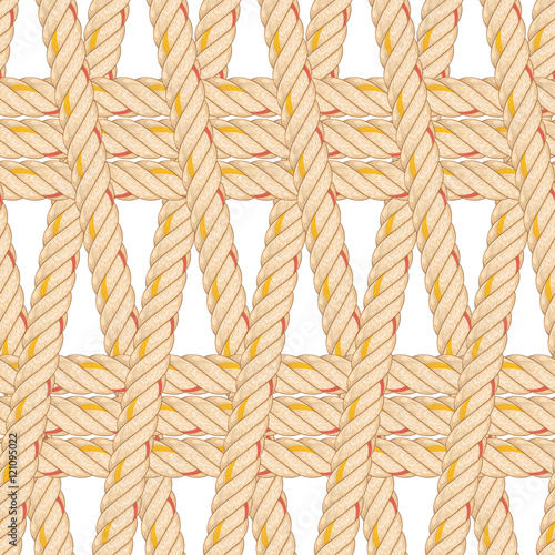 Seamless pattern with rope bending.