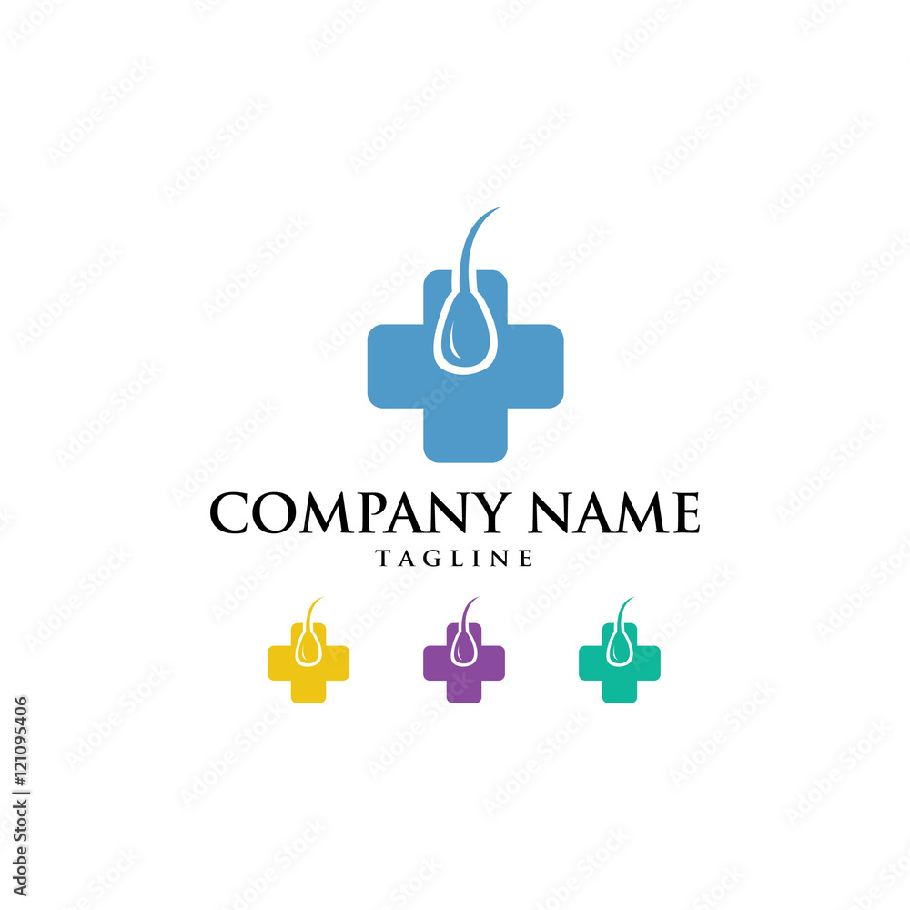 Hair Care Hair Loss Treatment Logo Icon Vector Hair Care Hair Loss Treatment Logo Icon Vector