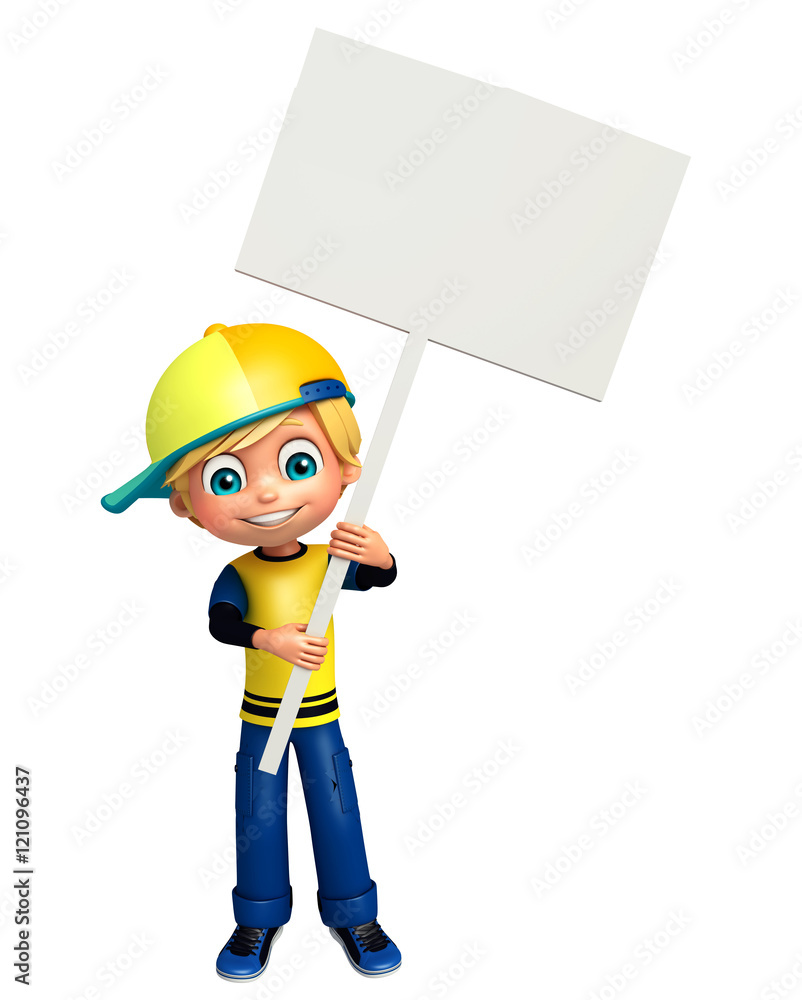 kid boy with white board kid boy with white board