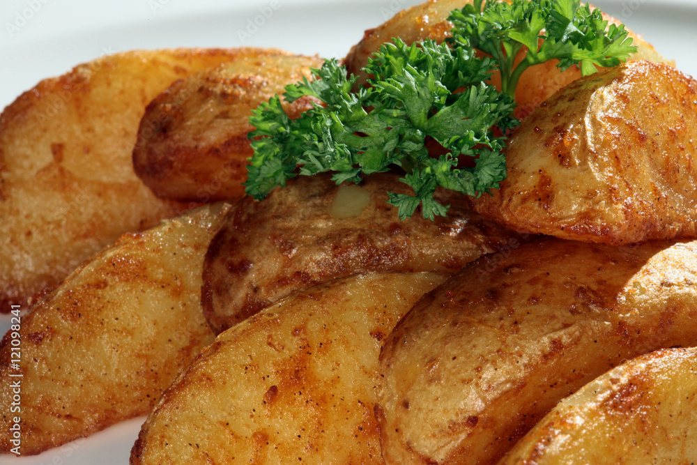 slices of French fries slices of French fries