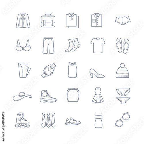 Clothes icons  stock vector