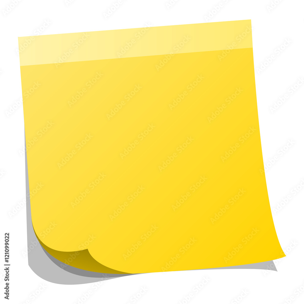 Sticker note paper vector illustration. Sticker note paper vector illustration.