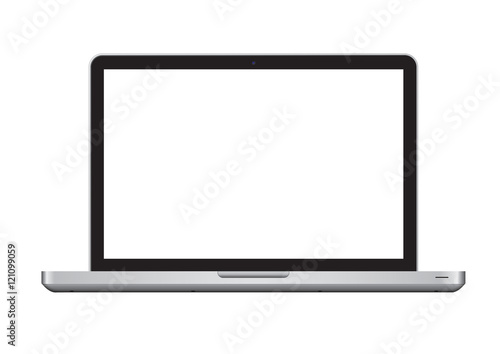 Laptop Mock Up With Blank Screen