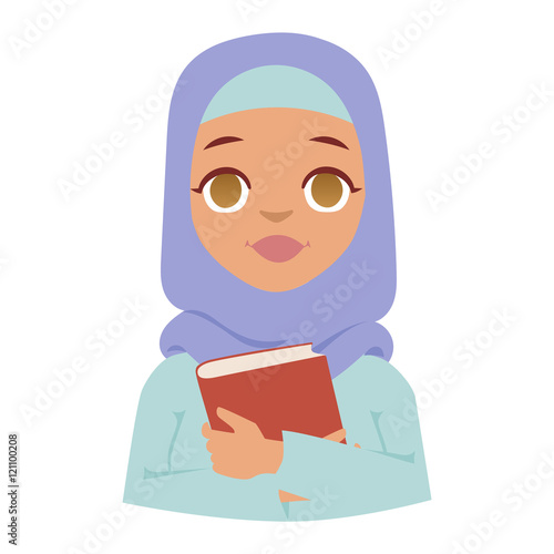 Arabic woman vector