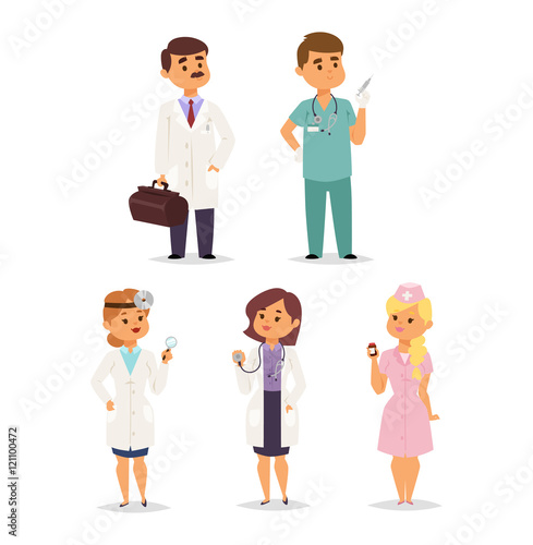 Doctor character vector isolated