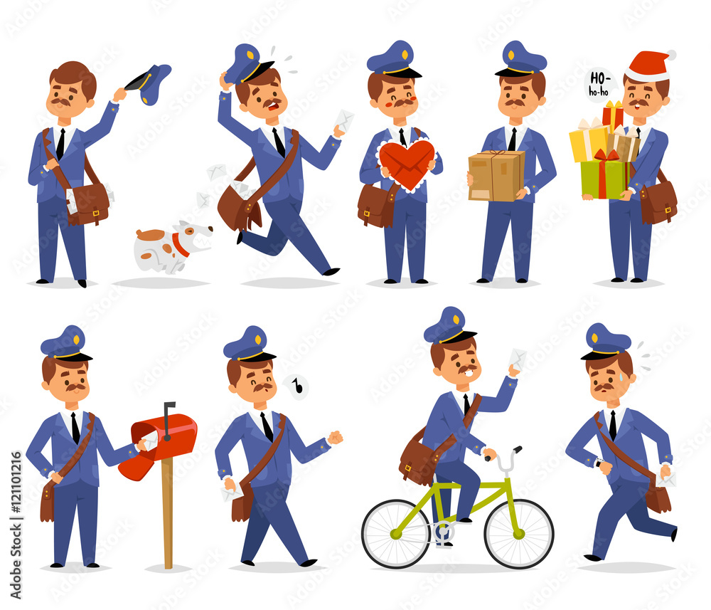 Postman character vector set. Postman character vector set.