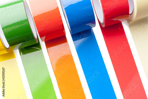 Billede på lærred colored tape in large rolls