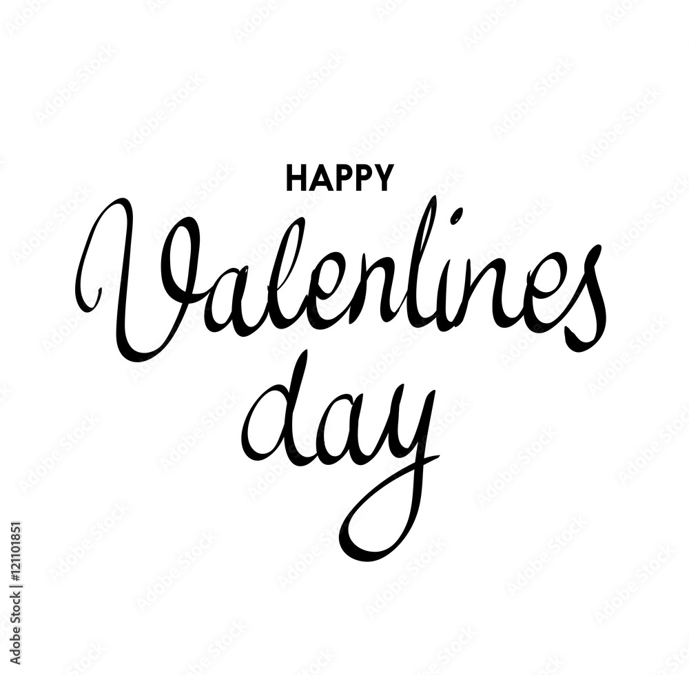 Calligrpahic Happy Valentine's Day vector Calligrpahic Happy Valentine's Day vector