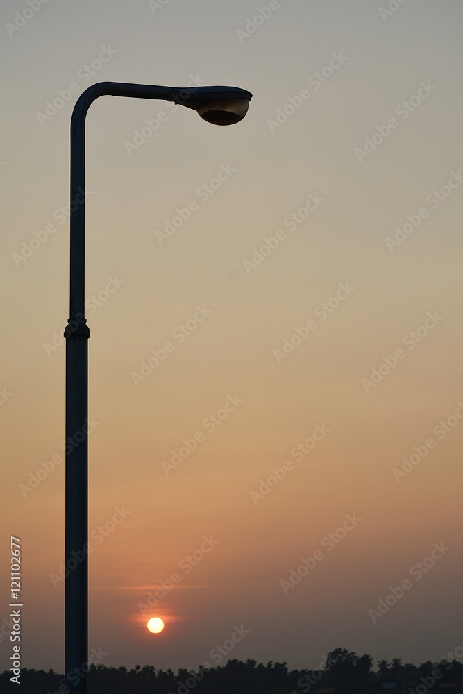 Street lighting poles