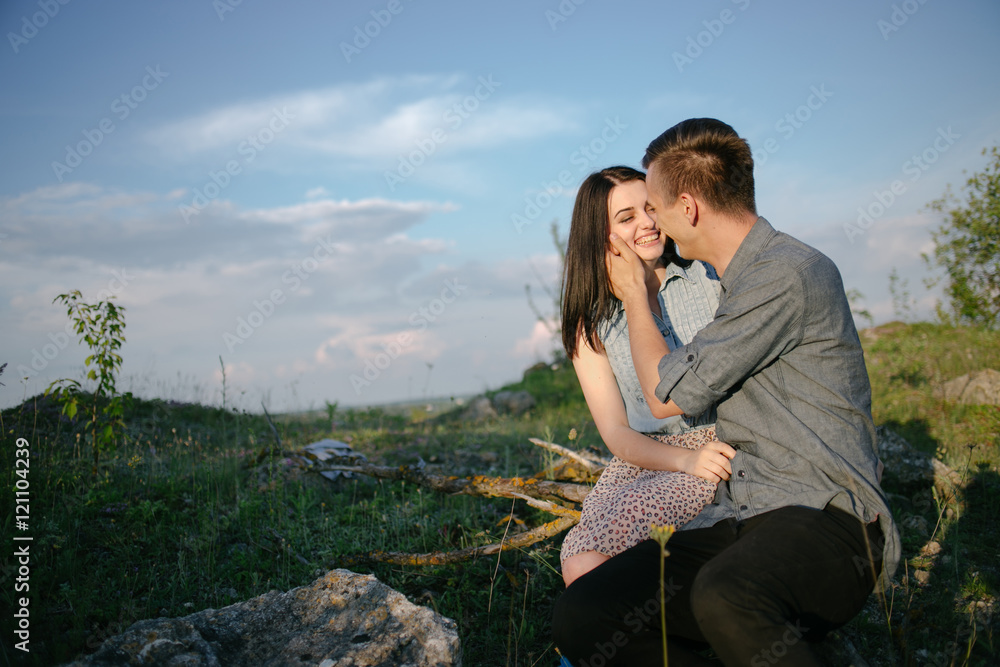 couple on nature