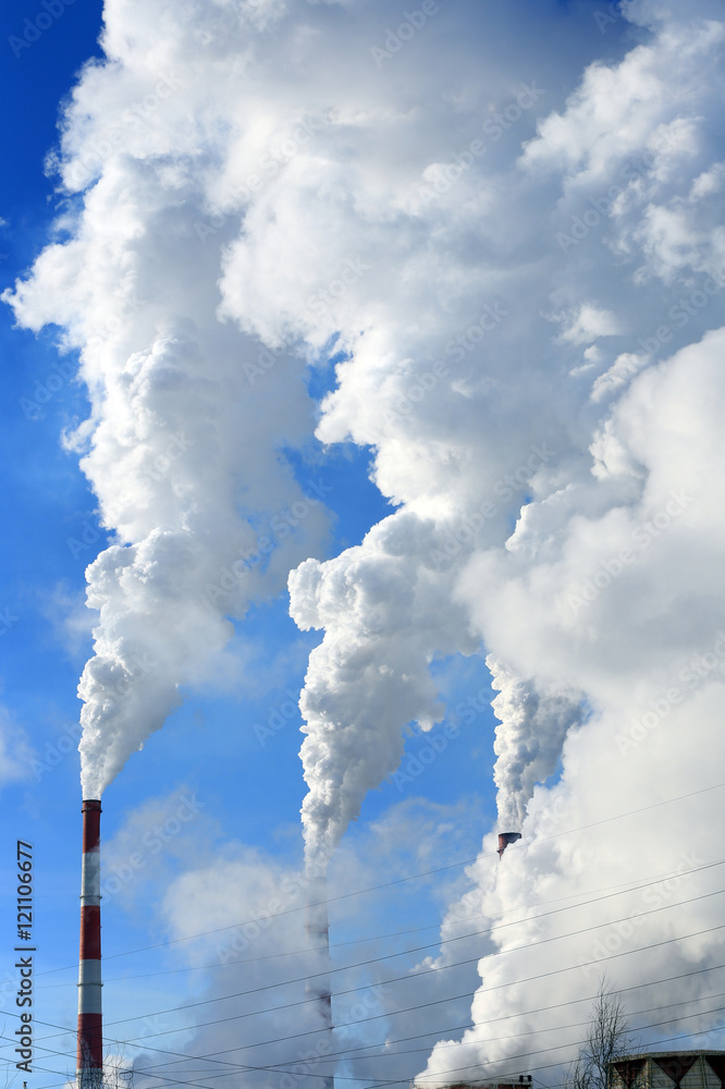 White smoke from the chimney