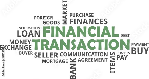 word cloud - financial transaction