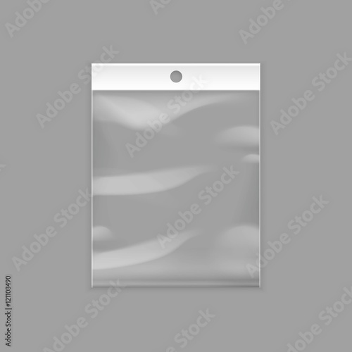 Sealed Empty Transparent Plastic Pocket Bag with Hang Slot