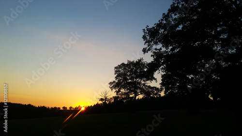 Nature nightfall sky sunset landscape photo