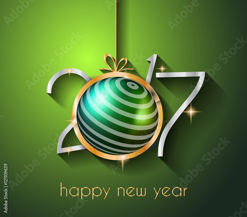 2017 Happy New Year Background for your Seasonal Flyers