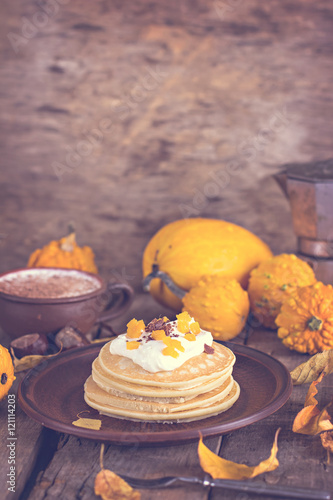 Pancake with pumpkin