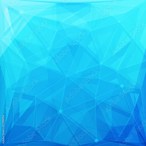 Abstract low poly geometric background with triangles