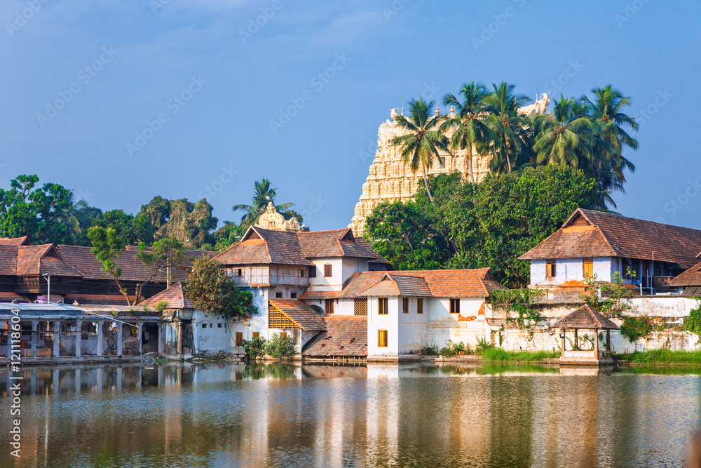 Padmanabhapuram Palace in front of Sri Padmanabhaswamy temple in Trivandrum Kerala India