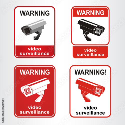 Video surveillance sign.