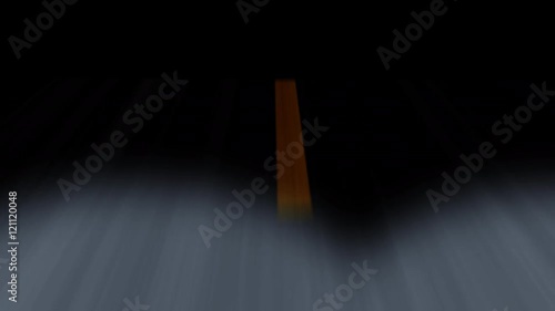 Night road. Endless road. Infinite highway. Seamless loop