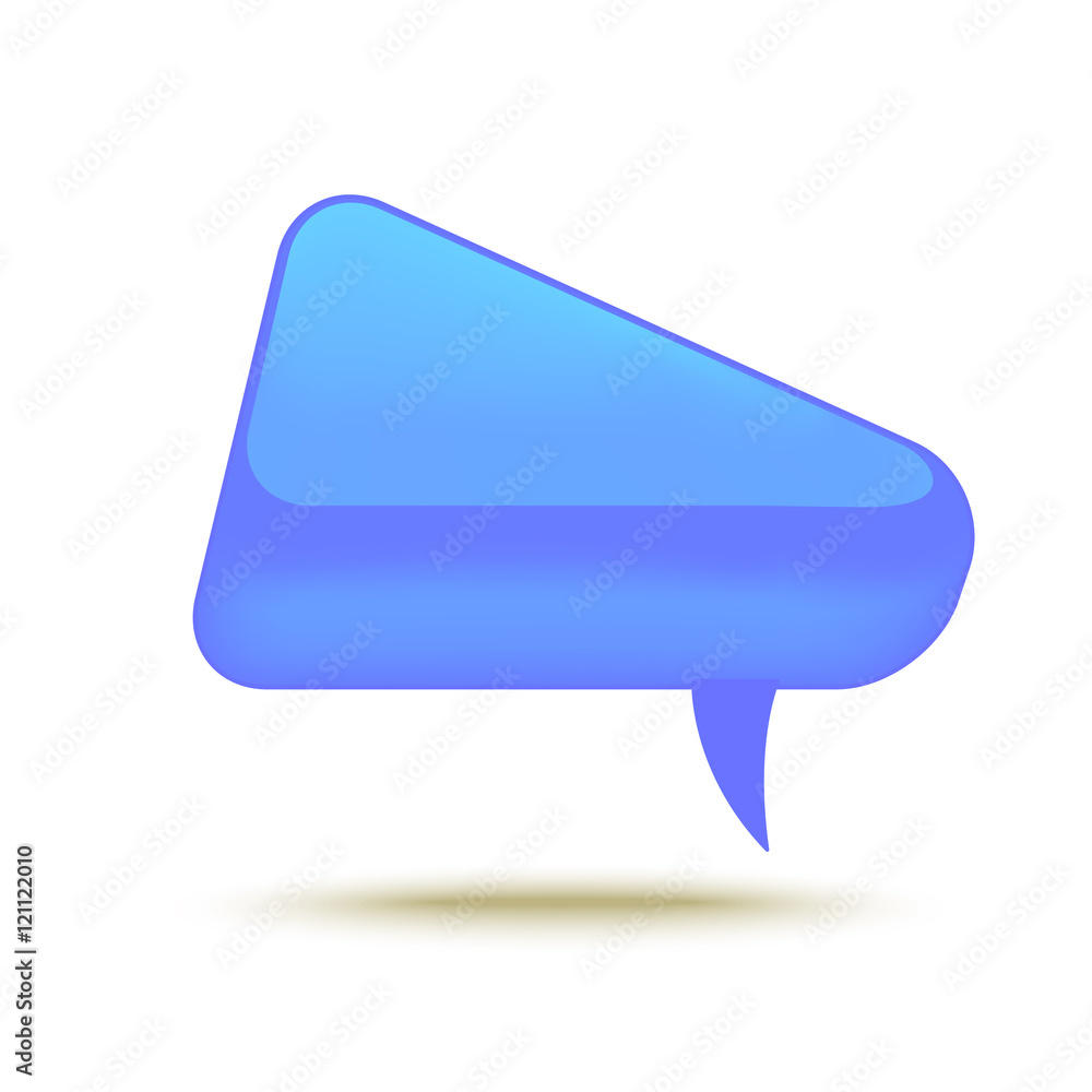 Realistic Glass Vector Speech Bubble. Realistic Glass Vector Speech Bubble.