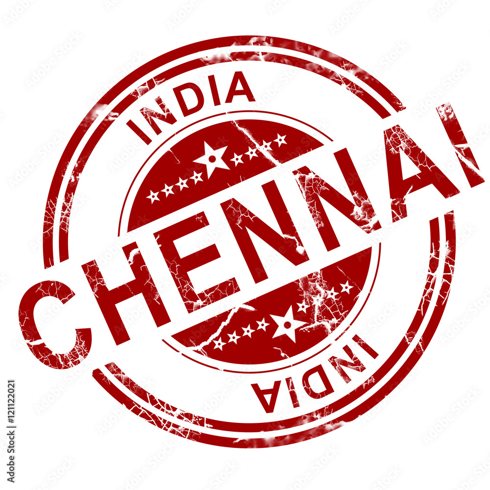 Red Chennai stamp