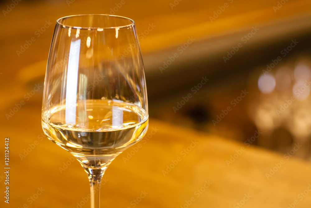 White wine in a bar White wine in a bar