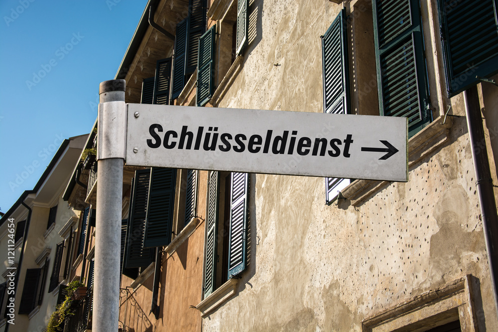 Fototapeta premium Schild 87 - Schlüsseldienst