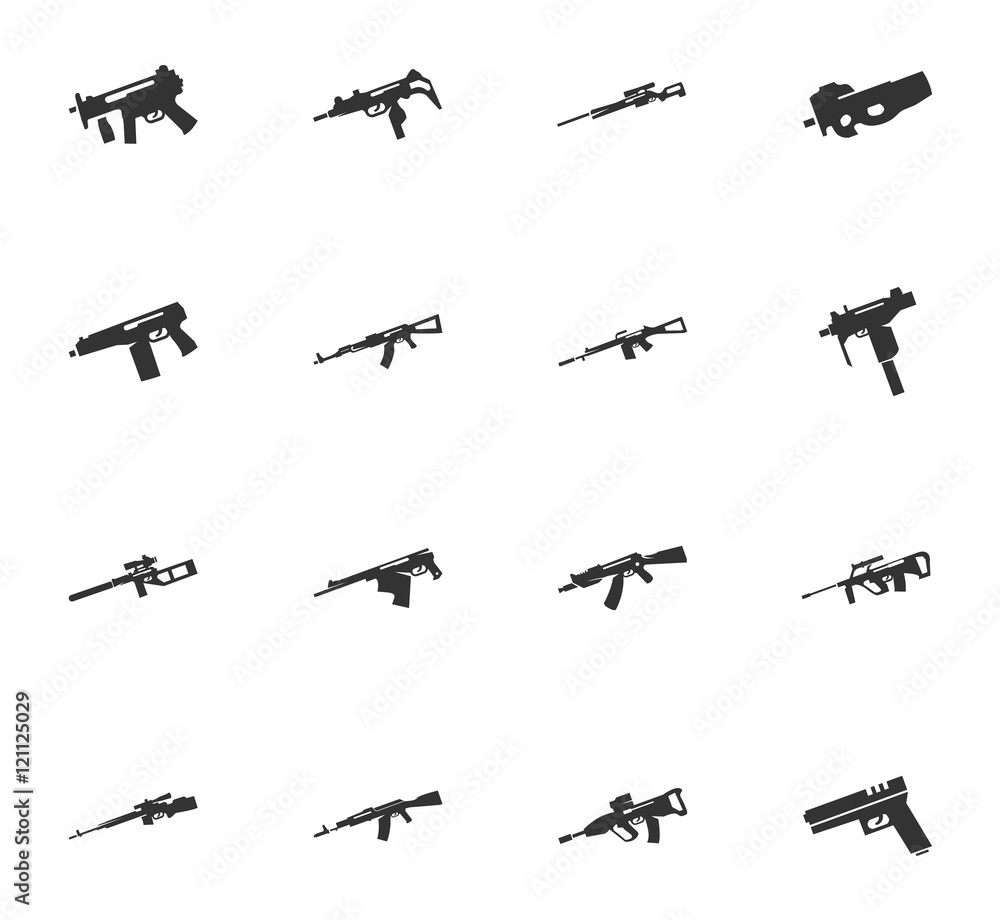 Set of hand weapons Set of hand weapons